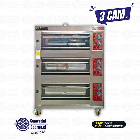 HORNO DE PISO 3 CÁMARA KITCHENETTE HPK-3