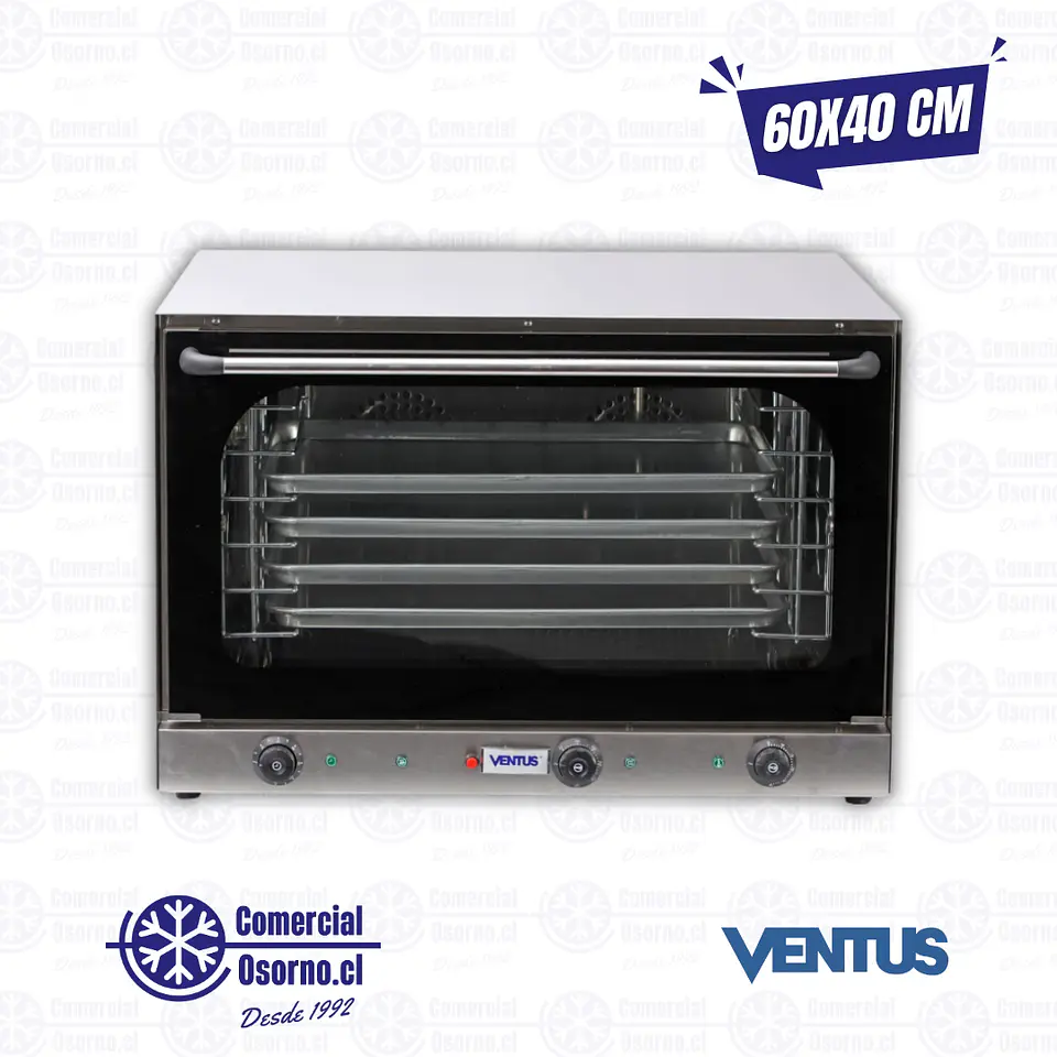 HORNO C/HUMIFICADOR ELÉCTRICO VENTUS VHC-8A 1