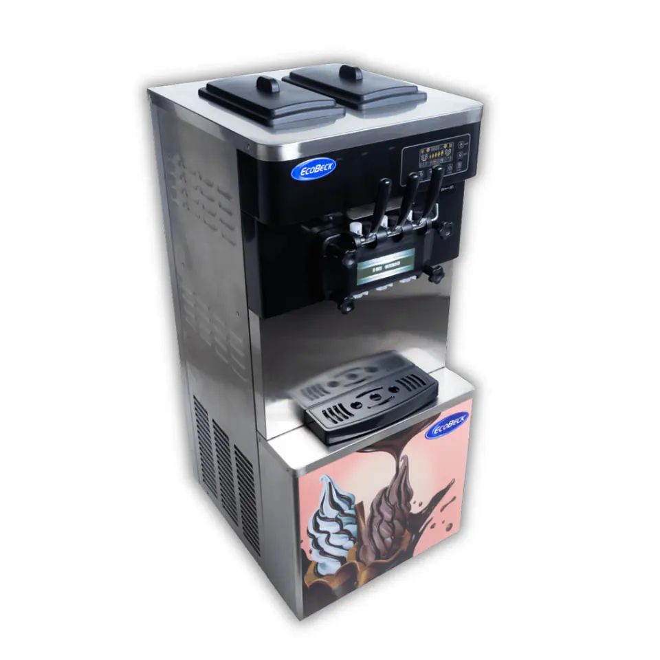 MÁQUINA DE HELADOS SOFT CON RUEDAS ECOBECK 30LTS 3
