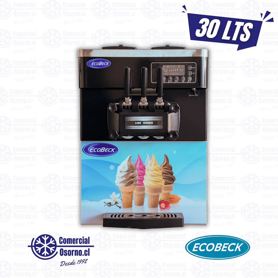 MÁQUINA DE HELADOS SOFT SOBREMESA ECOBECK 30LTS 1