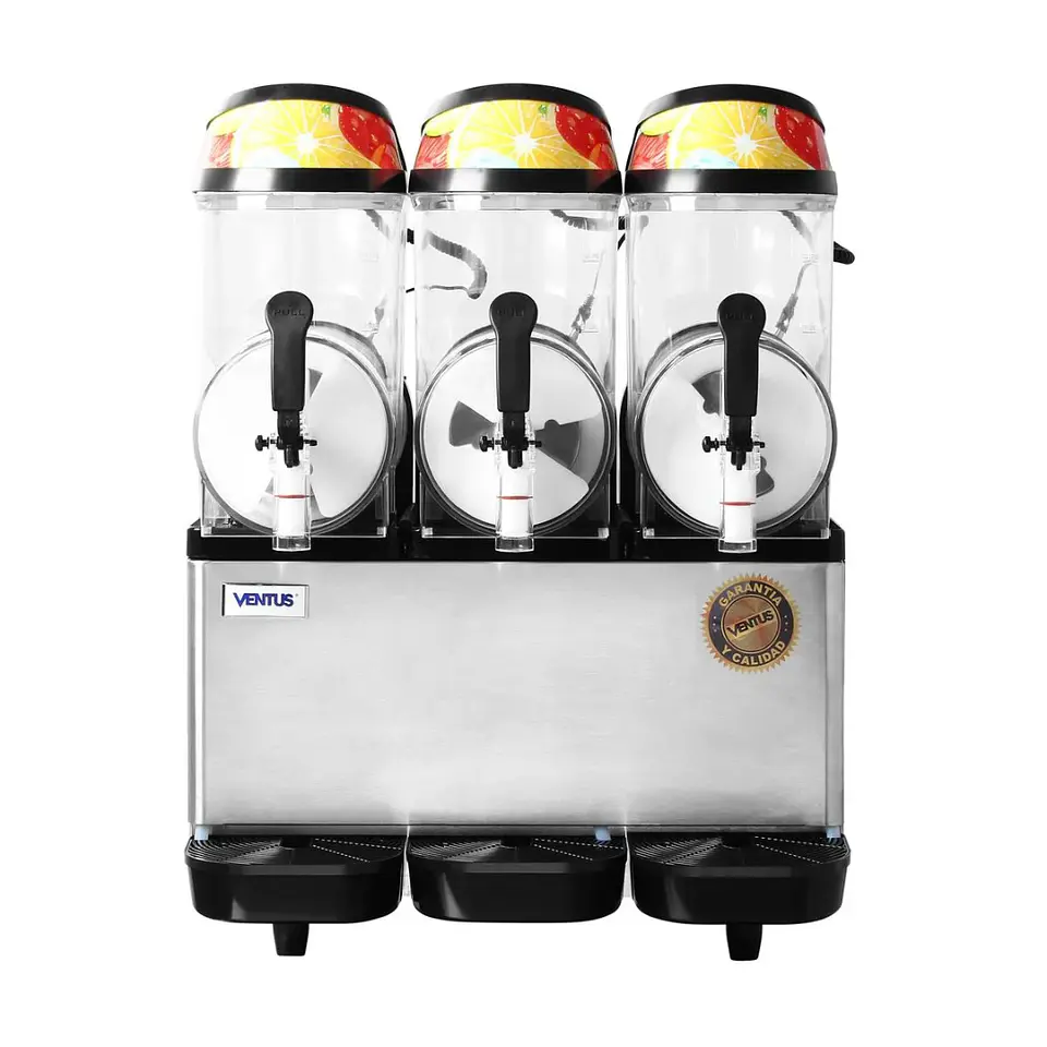 MÁQUINA DE GRANIZADOS 3 VASOS 12X3LTS VENTUS Vg-123A 5