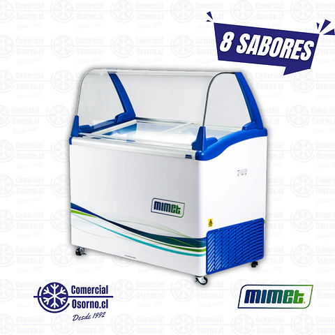 BARQUILLERA 8 SABORES MIMET (BACHAS INCLUIDAS) 322LTS