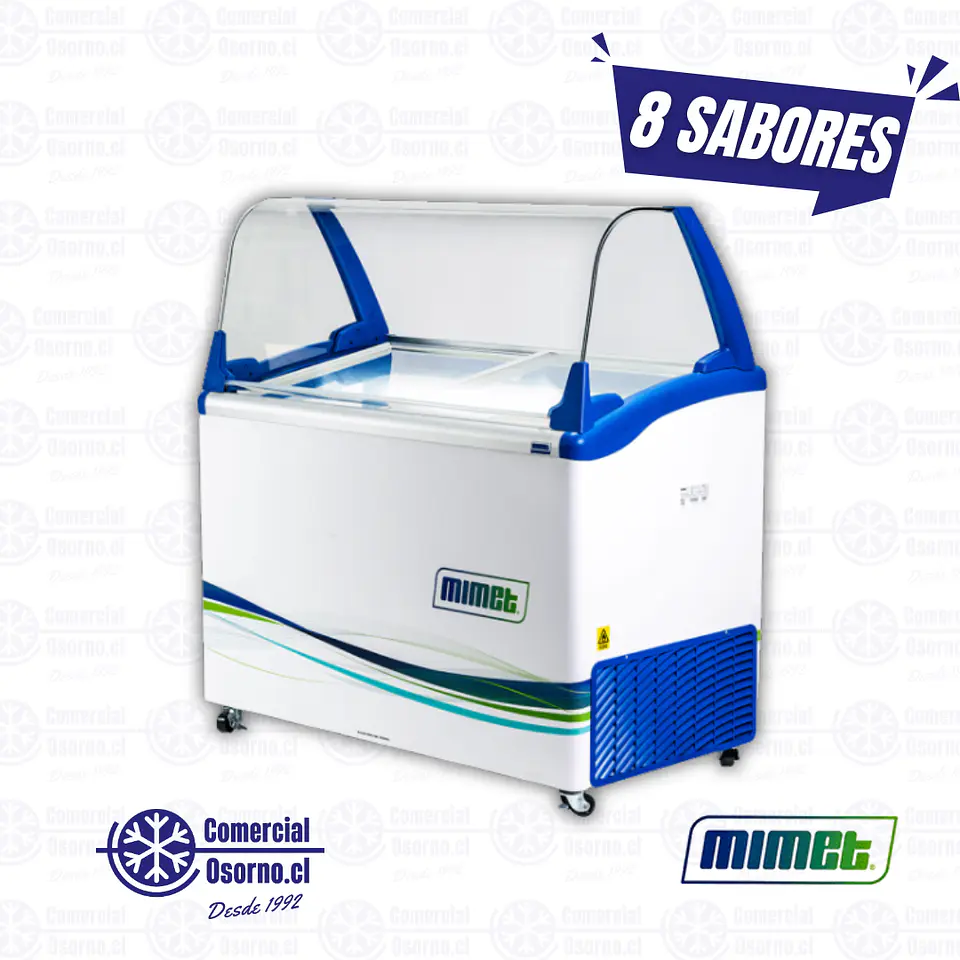 BARQUILLERA 8 SABORES MIMET (BACHAS INCLUIDAS) 322LTS 1