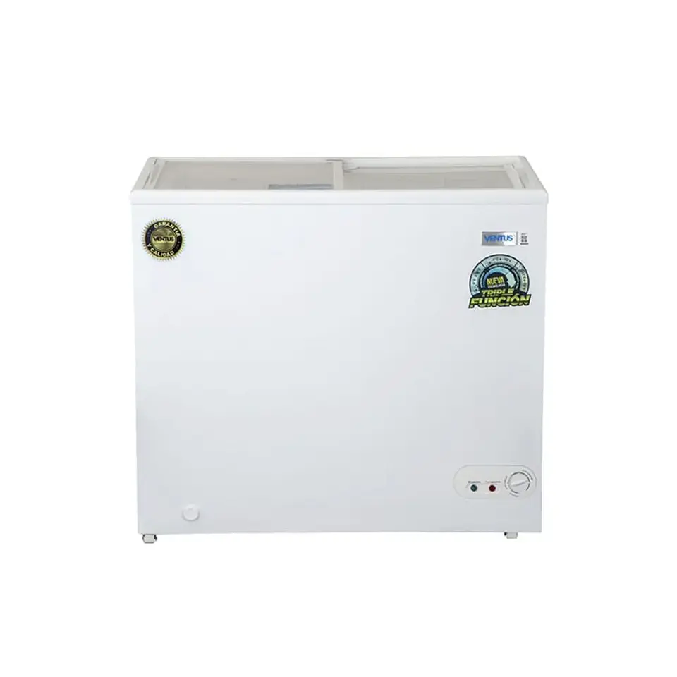 CONGELADOR 210LTS TAPA VIDRIO VENTUS 4