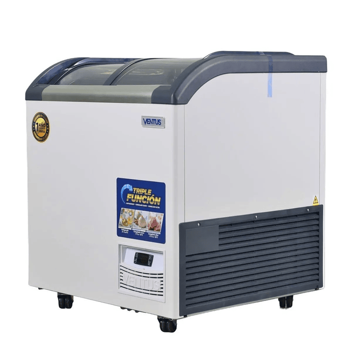 CONGELADOR 220LTS TAPA VIDRIO VENTUS 2