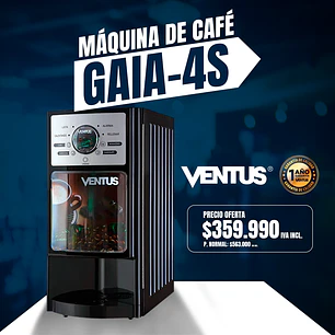 MÁQUINA DE CAFE VENTUS 4 SABORES GAIA4