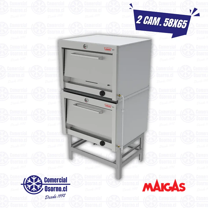 HORNO ECO MAIGAS 2 CÁMARAS 58X65CM 1