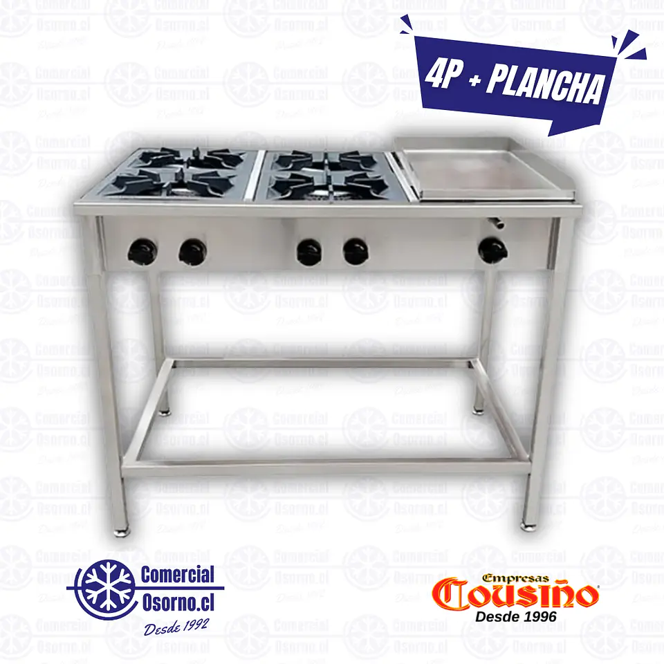 ANAFE COUSIÑO 4 PLATOS CON PLANCHA COUSIÑO 1