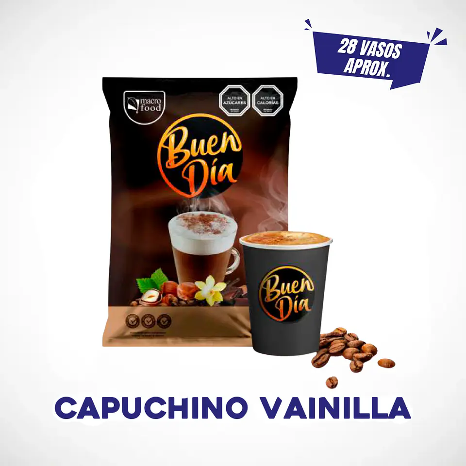 CAFÉ CAPUCHINO VAINILLA 1KG BUEN DÍA 1