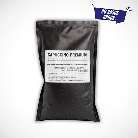 CAPUCCINO PREMIUM 1KG HACIENDA DEL CAFÉ