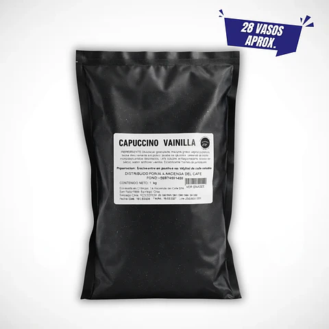 CAPUCCINO VAINILLA 1KG HACIENDA DEL CAFÉ