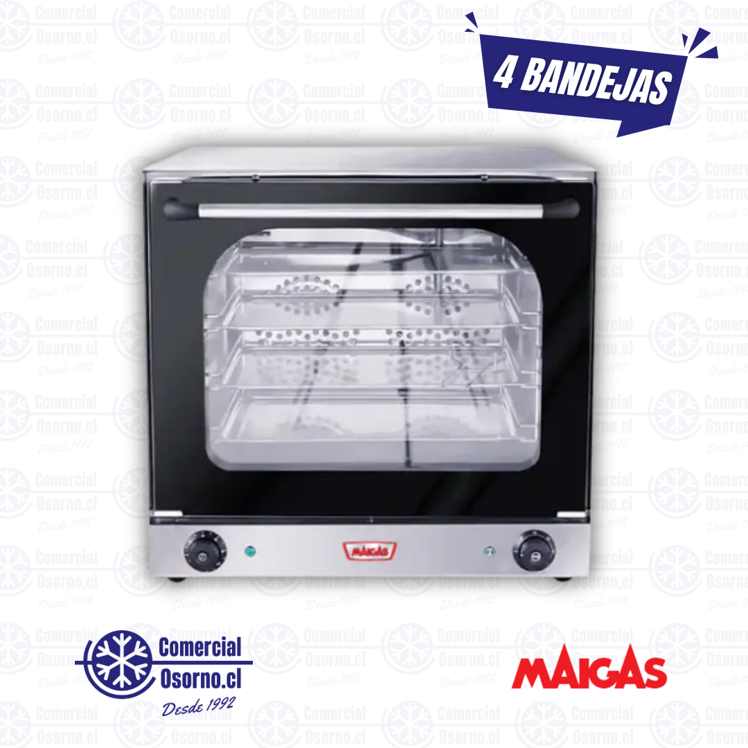 Horno Convector 4 B. Vapor + Grill Maigas HC4BV