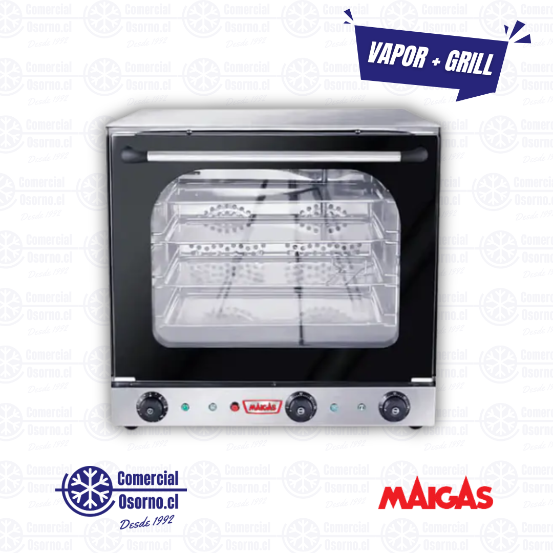 HORNO CONVECTOR 4B. VAPOR + GRILL MAIGAS HC4BV