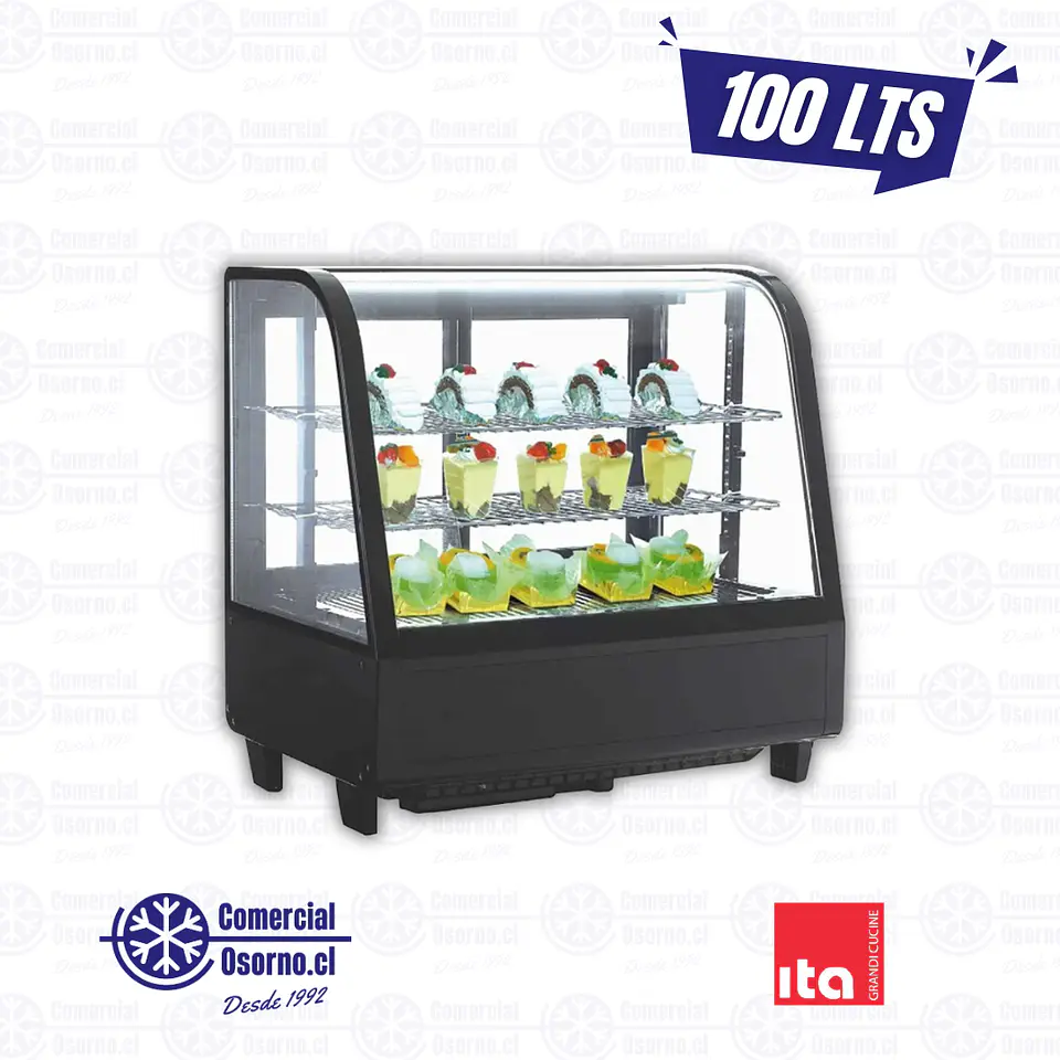 VITRINA PASTELERA SOBREMESÓN ITA (NEGRA) 1