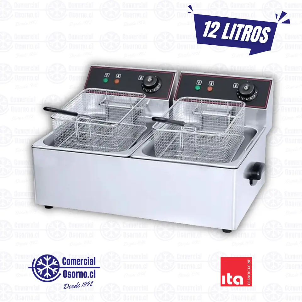 FREIDORA ELÉCTRICA ITA 2 DEP. 12LTS 2