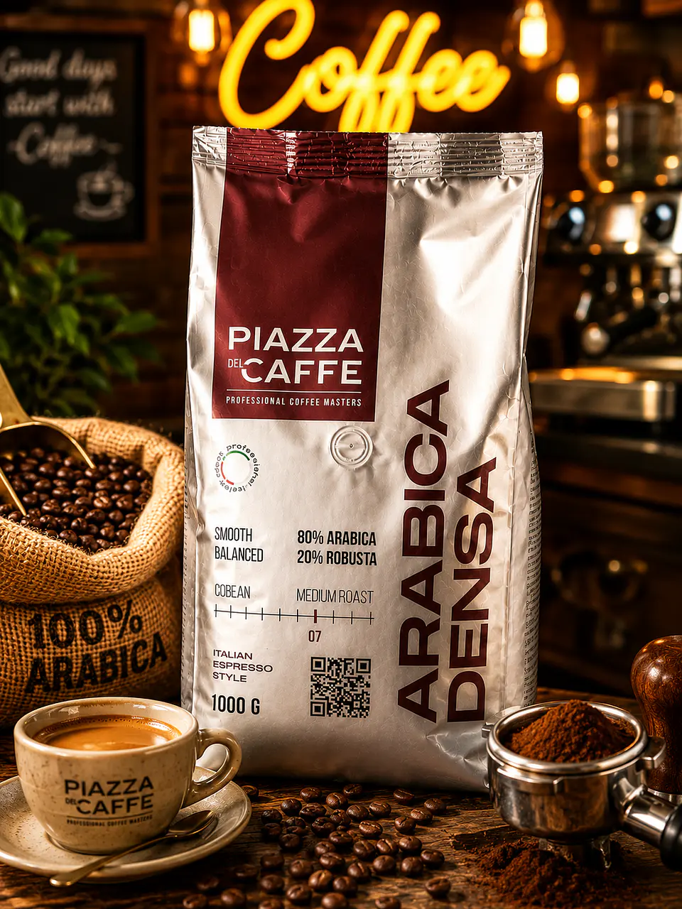 Café Grano Piazza Arábica Densa 1 Kg. 1