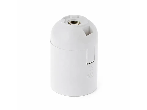 Portalampara prensa cable (blanco)