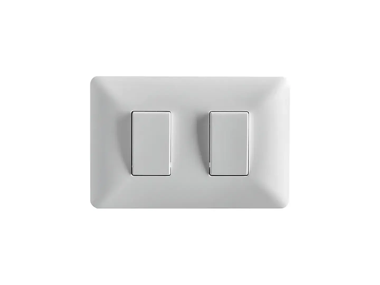 Interruptor doble (9/15) 10A 250V (blanco) 1