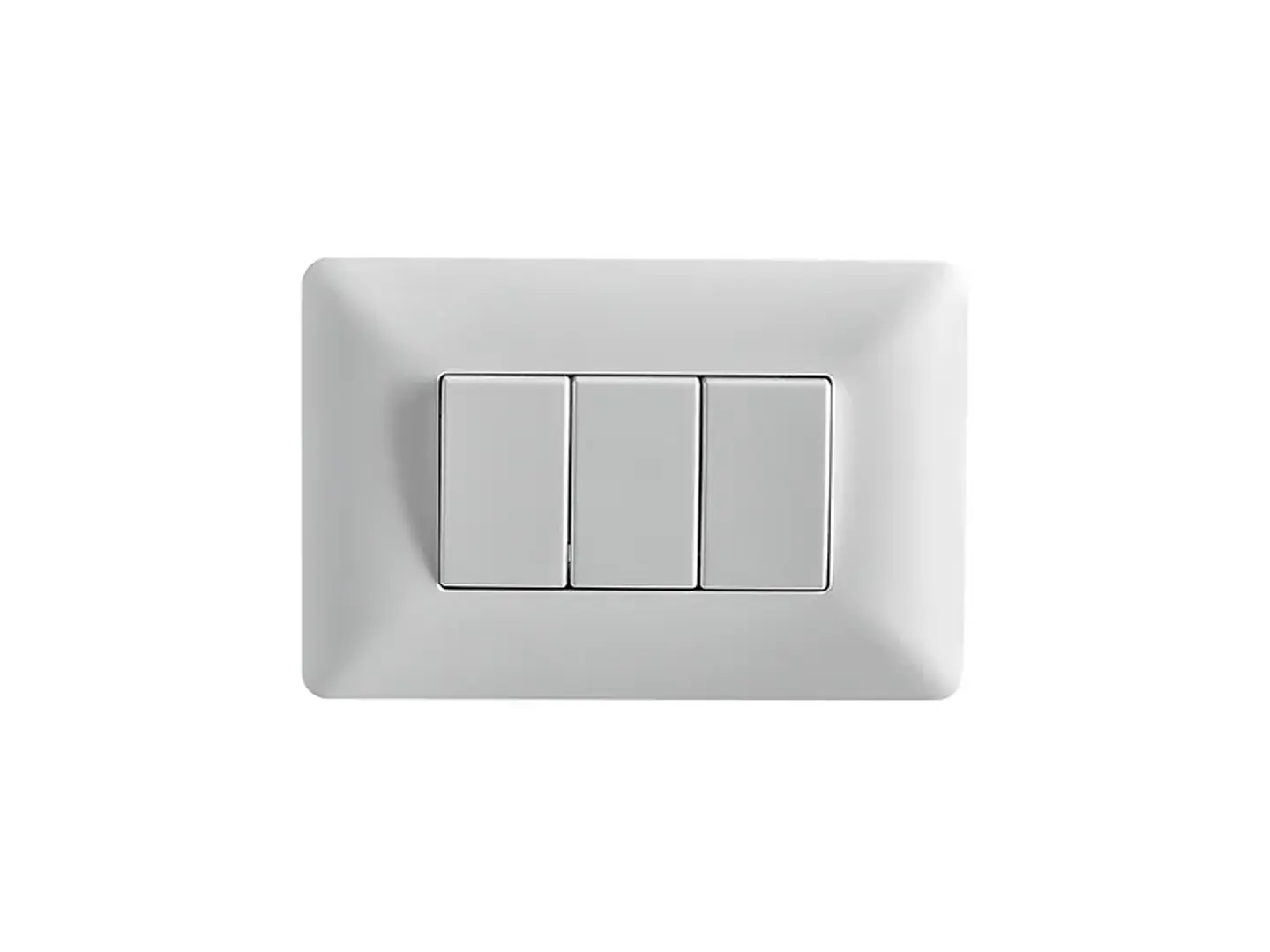 Interruptor triple (9/32) 10A 250V (blanco) 1