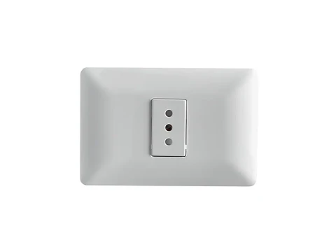 Enchufe simple 10A 250V (blanco)