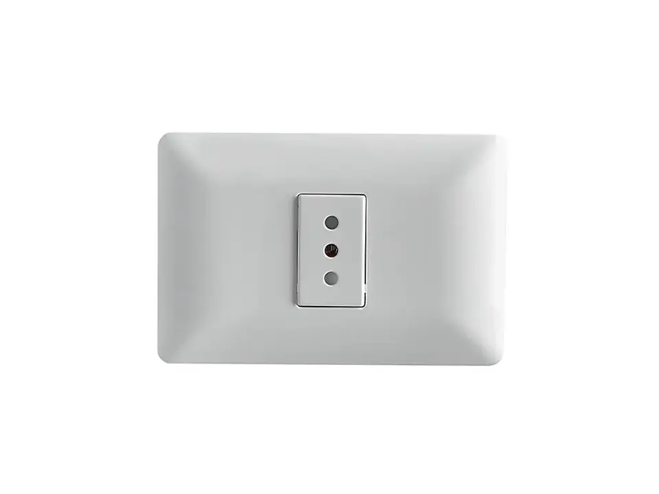 Enchufe simple 10A 250V (blanco) 1
