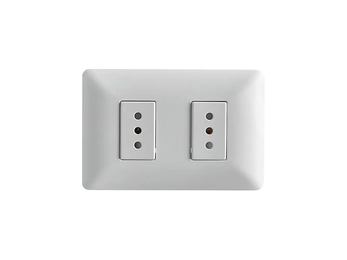 Enchufe doble 10A 250V (blanco) 1