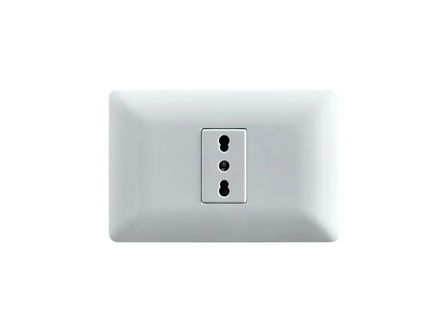 Enchufe simple bipaso 10/16A 250V (blanco) 1