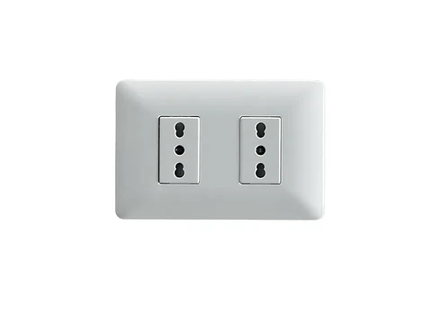 Enchufe doble bipaso 10/16A 250V (blanco)