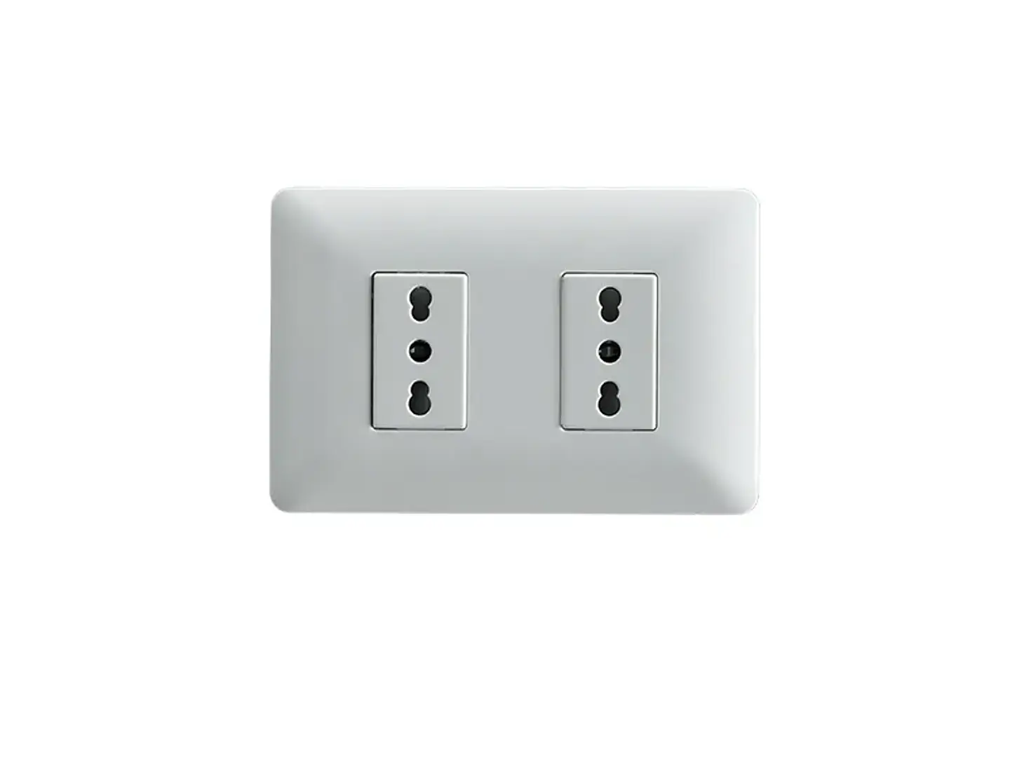 Enchufe doble bipaso 10/16A 250V (blanco) 1