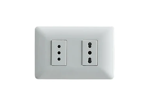 Enchufe simple 10A + enchufe simple bipaso 10/16A 250V (blanco)
