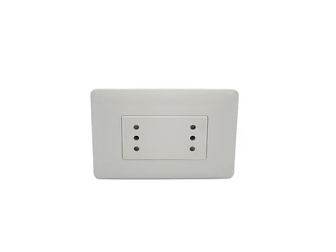 Enchufe doble puenteado 10A 250V (blanco