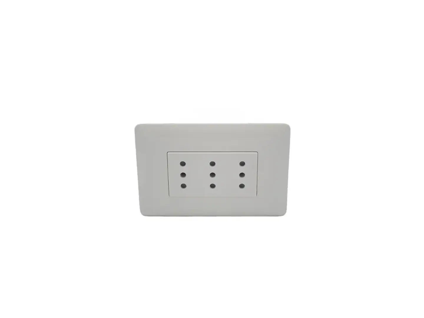 Enchufe triple puenteado 10A 250V (blanco 1