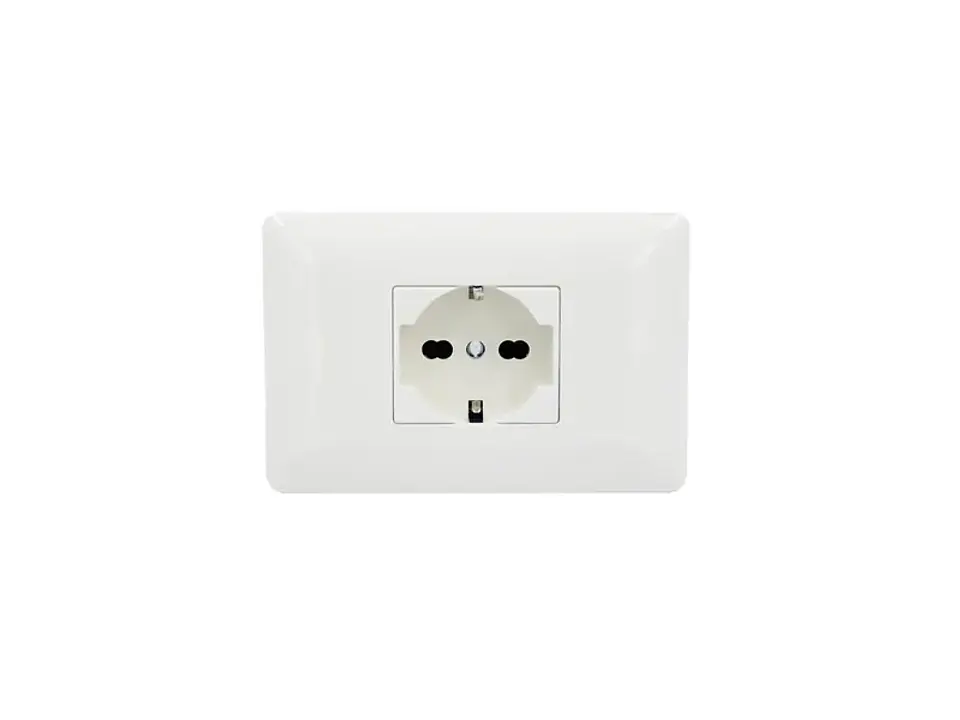 Enchufe schuko 16A (blanco) 1