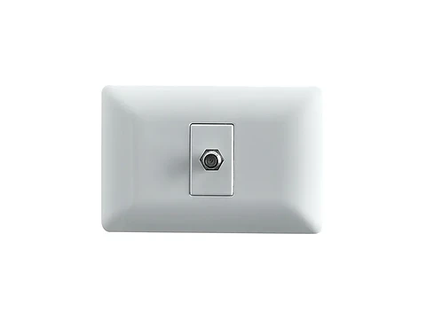 Toma coaxial RG6 (blanco)