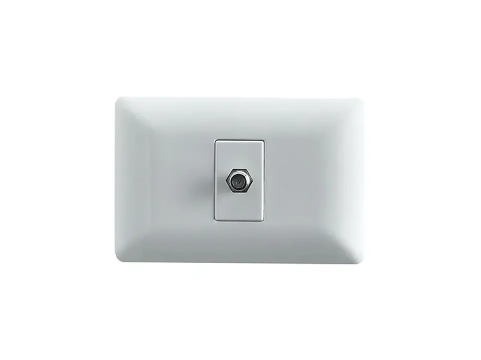 Toma coaxial RG6 (blanco) 1
