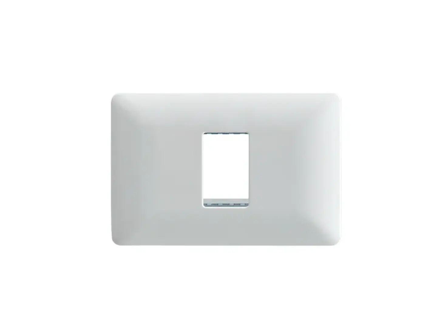 Placa simple c/soporte (blanco) 1