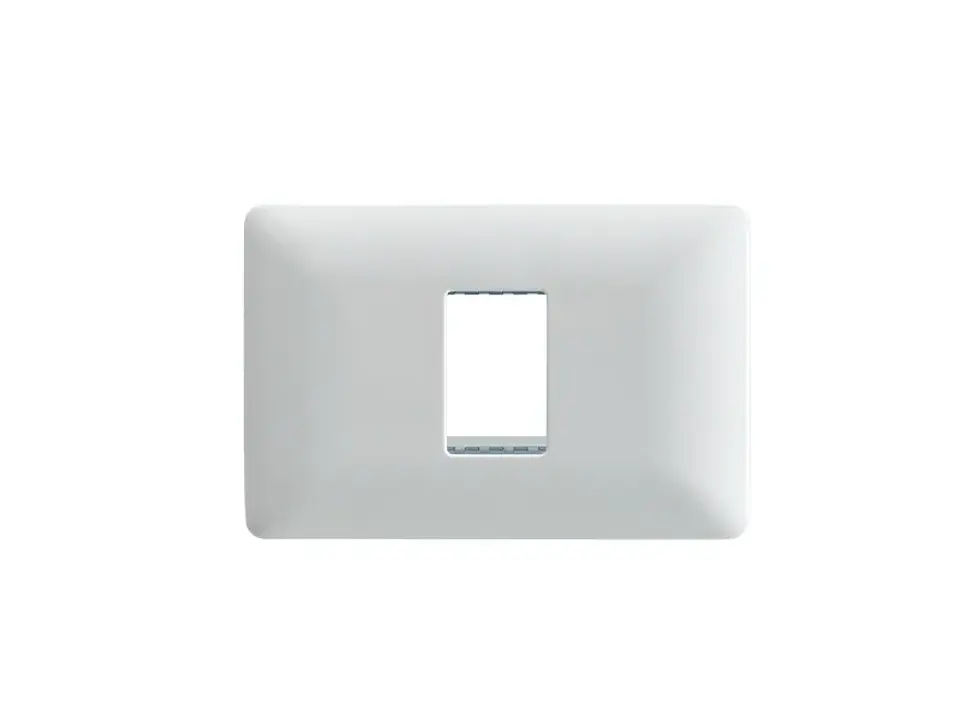 Placa simple c/soporte (blanco) 1