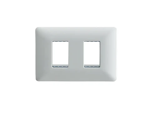 Placa doble c/soporte (blanco)