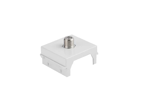 Módulo toma coaxial RG6 (blanco)