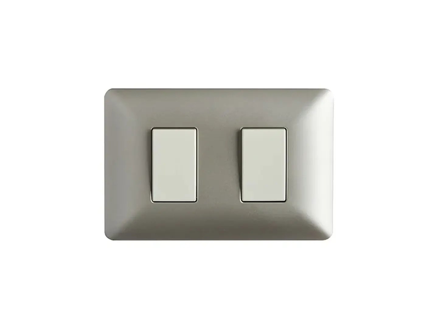 Interruptor doble (9/15) 10A 250V (champagne) 1