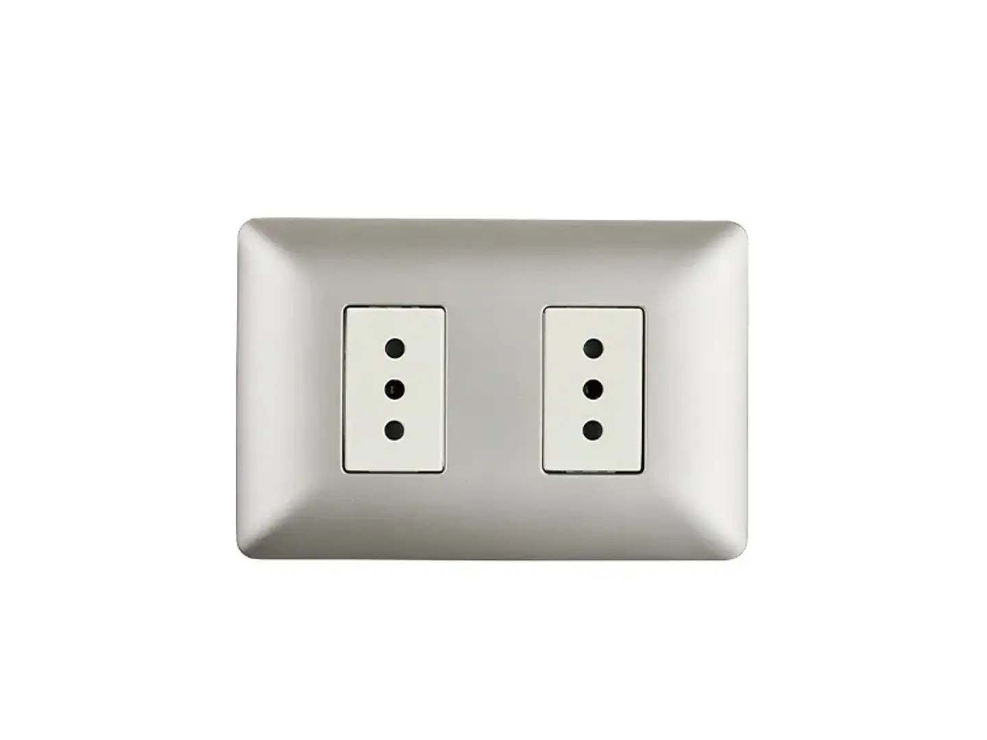 Enchufe doble 10A 250V (champagne) 1