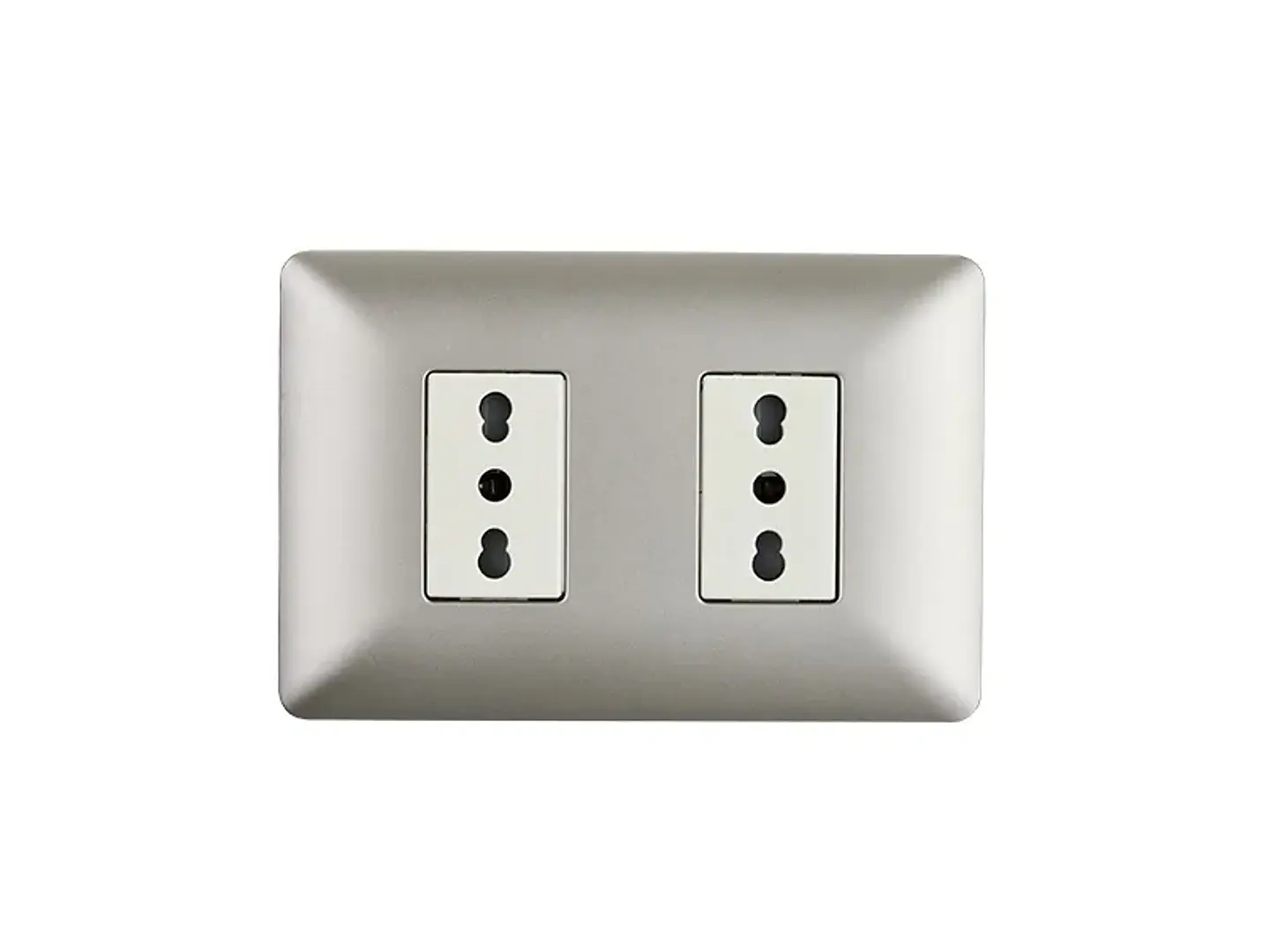 Enchufe doble bipaso 10/16A 250V (champagne) 1