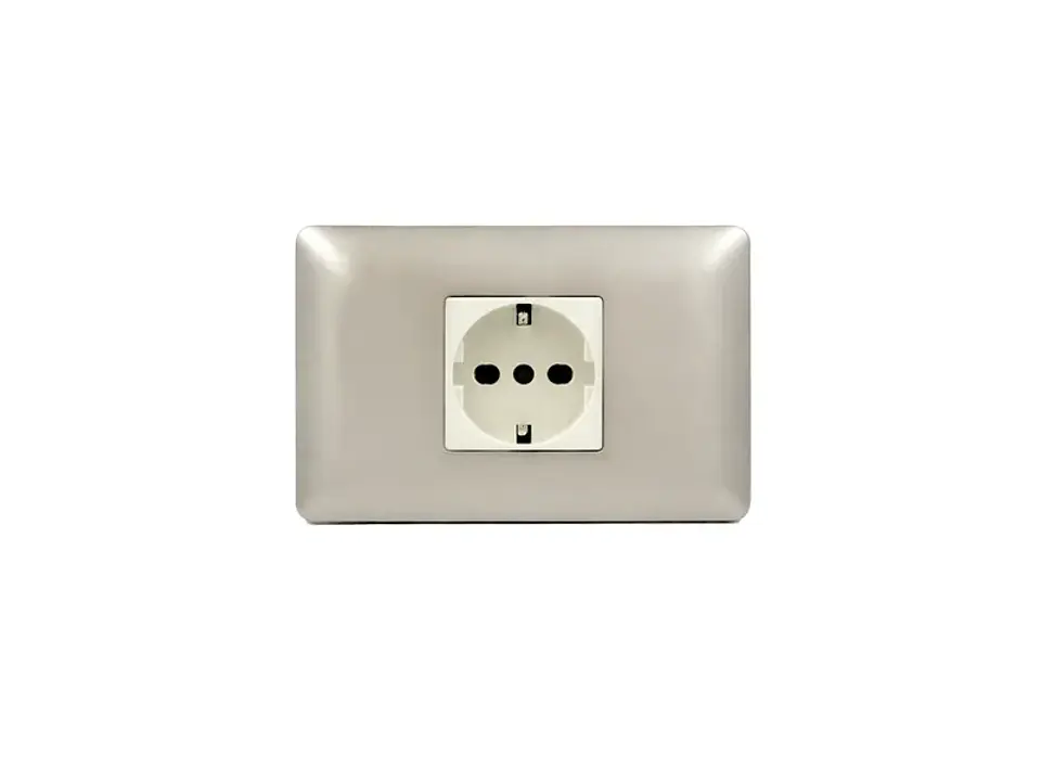 Enchufe schuko 16A (champagne) 1