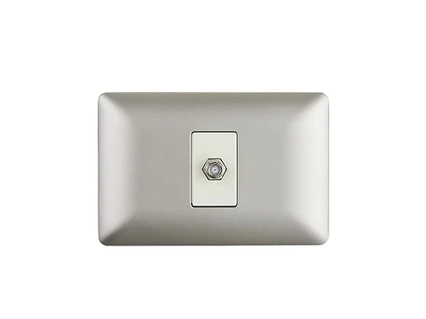 Toma coaxial RG6 (champagne)