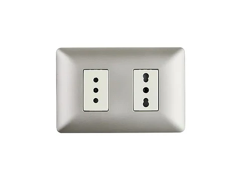Enchufe simple 10A(1 Ud TZ1104) 250V + toma USB (champagne)