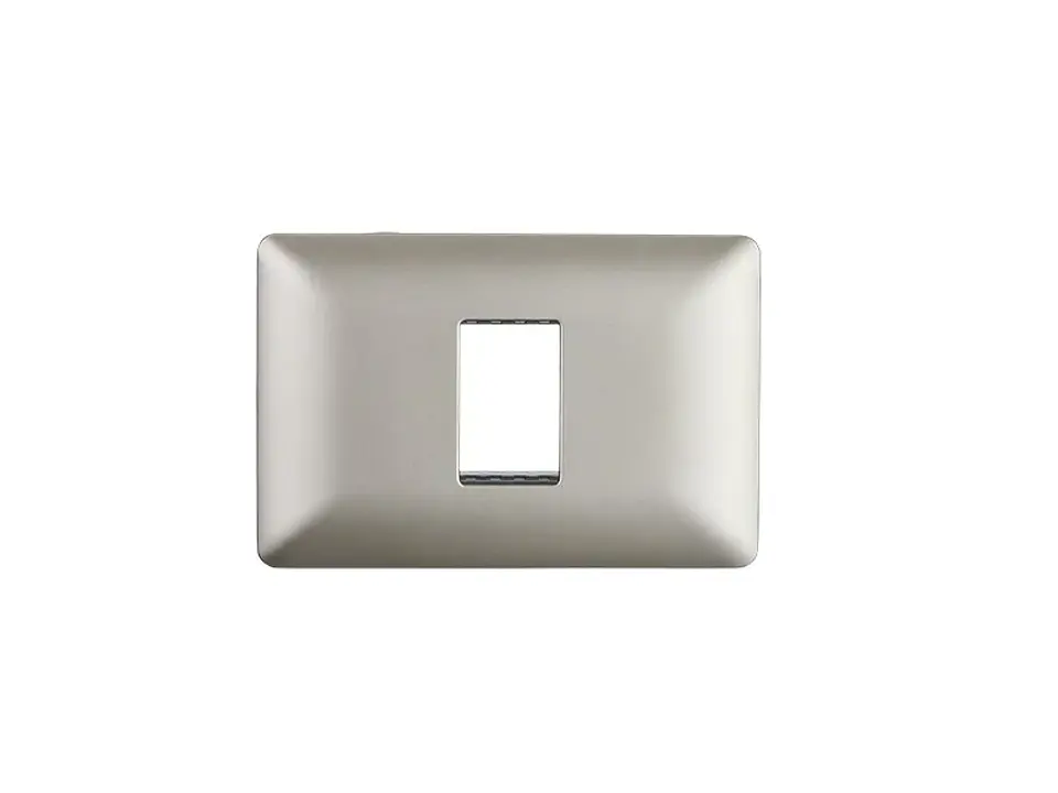 Placa simple c/soporte (champagne) 1
