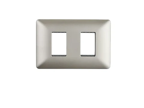 Placa doble c/soporte (champagne)