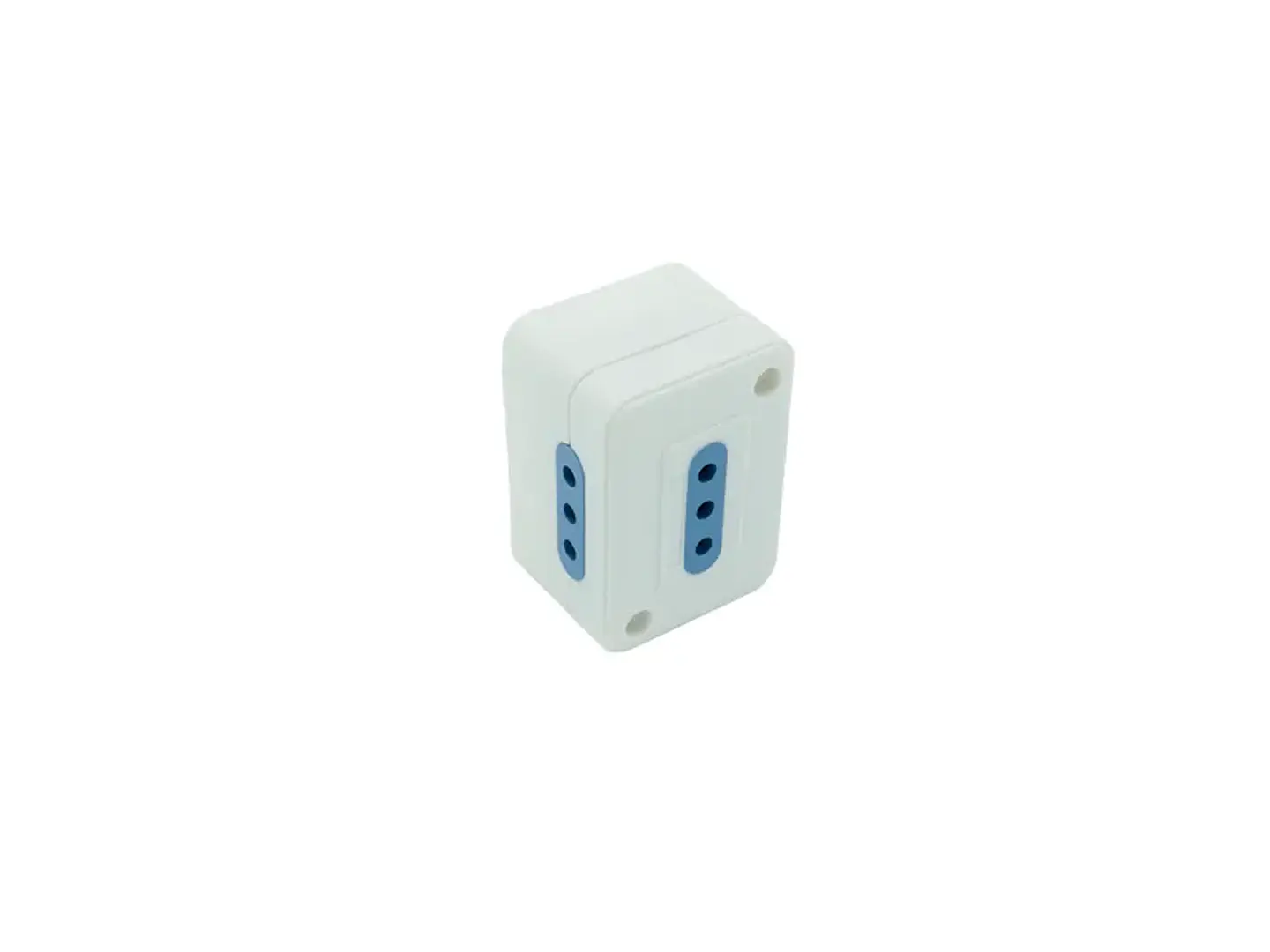 Enchufe triple plástico 1