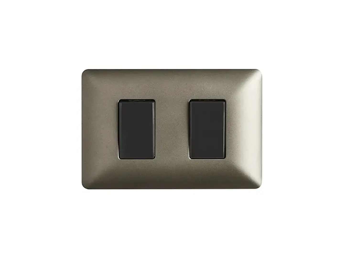 Interruptor doble (9/15) 10A 250V (café) 1