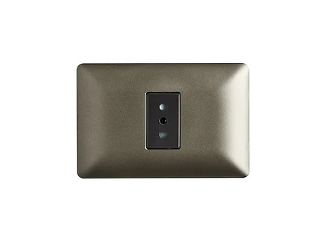 Enchufe simple 10A 250V (café)